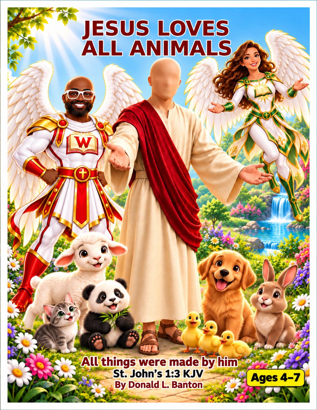 Jesus Loves All Animals - Digital Coloring Book