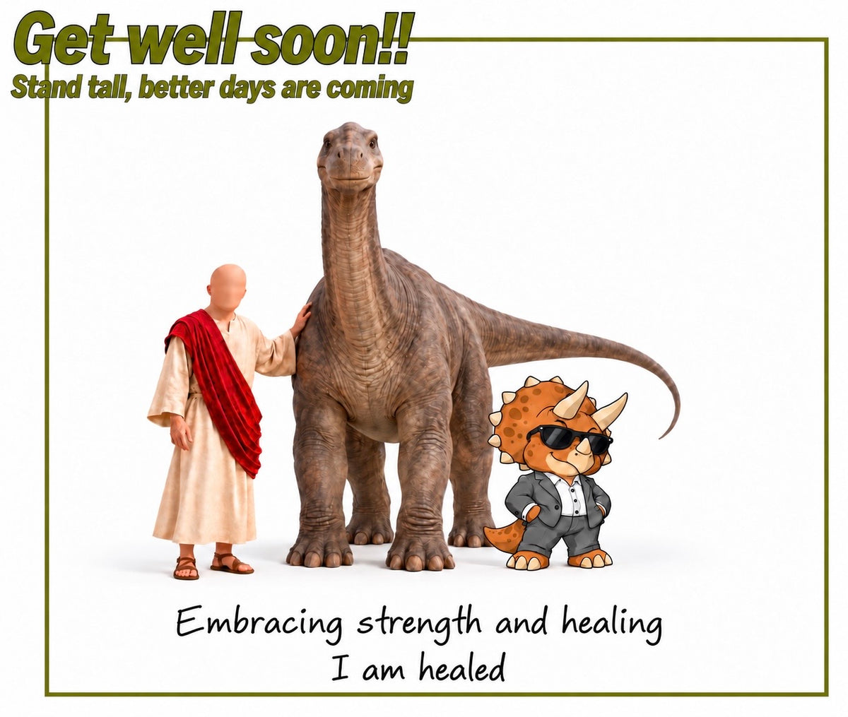 Get Well Soon Dino