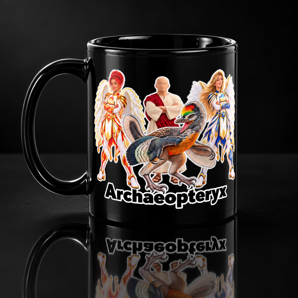 Black Glossy Mug plus Gift Card Bundle.